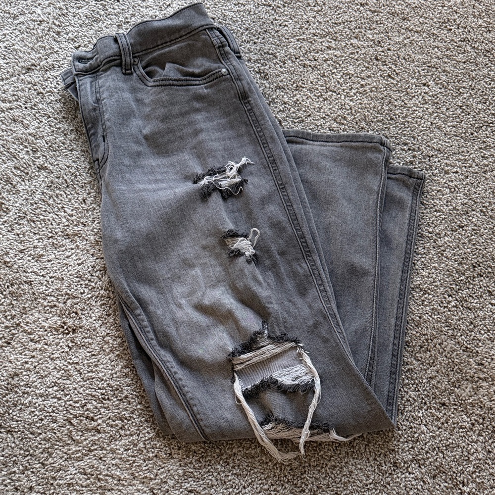 Dry Goods Charcoal Distressed Boyfriend Jeans